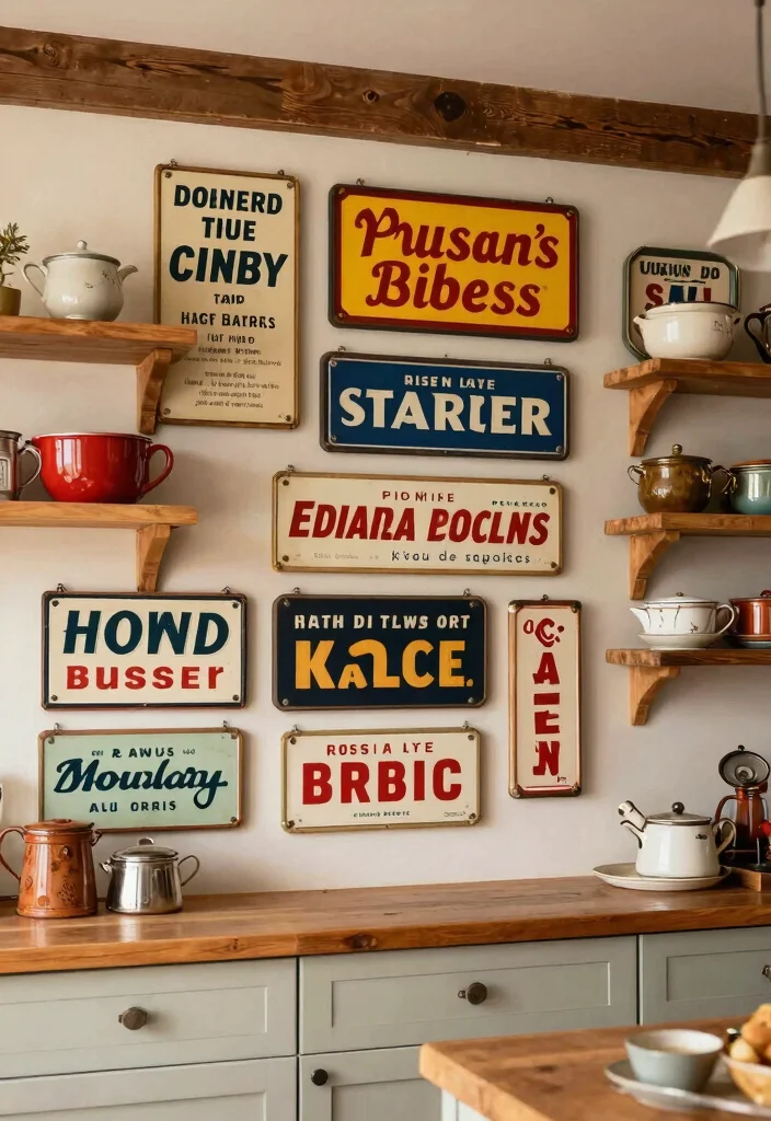 14 Classic Wall Decor Pieces That Never Go Out of Style - 13. Vintage Signage 1