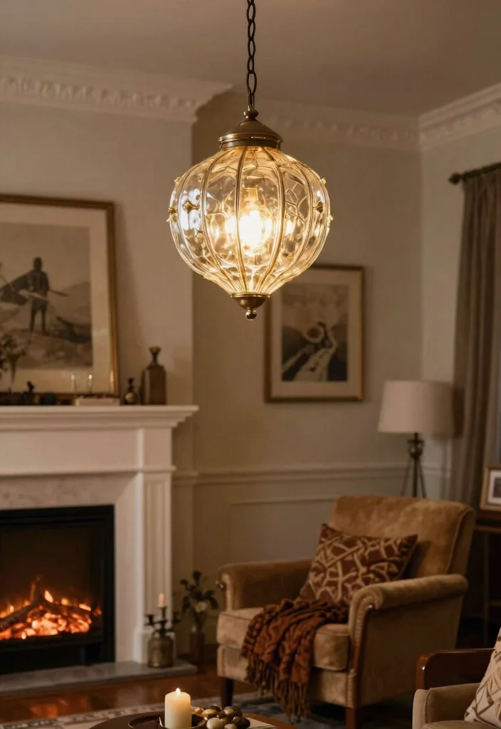 14 Colorful Pendant Light Options That Brighten a Neutral Room - 12. Vintage Glass Pendants 1