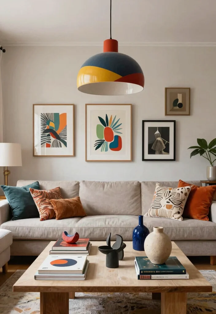 14 Colorful Pendant Light Options That Brighten a Neutral Room - 6. Artistic Handmade Pendants 1