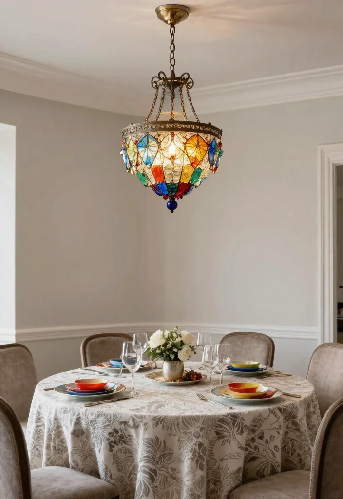 14 Colorful Pendant Light Options That Brighten a Neutral Room - 9. Bold Chandelier Styles 1