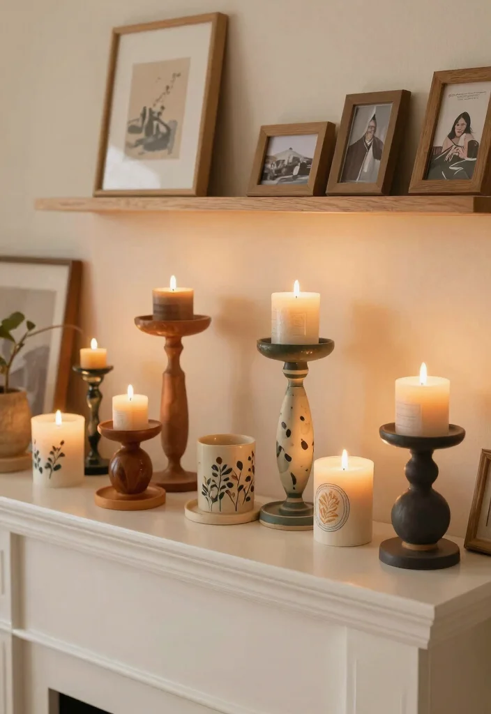 14 House Candle Holders That Look Expensive on Any Mantel - 14. Unique Handmade Candle Holders 1