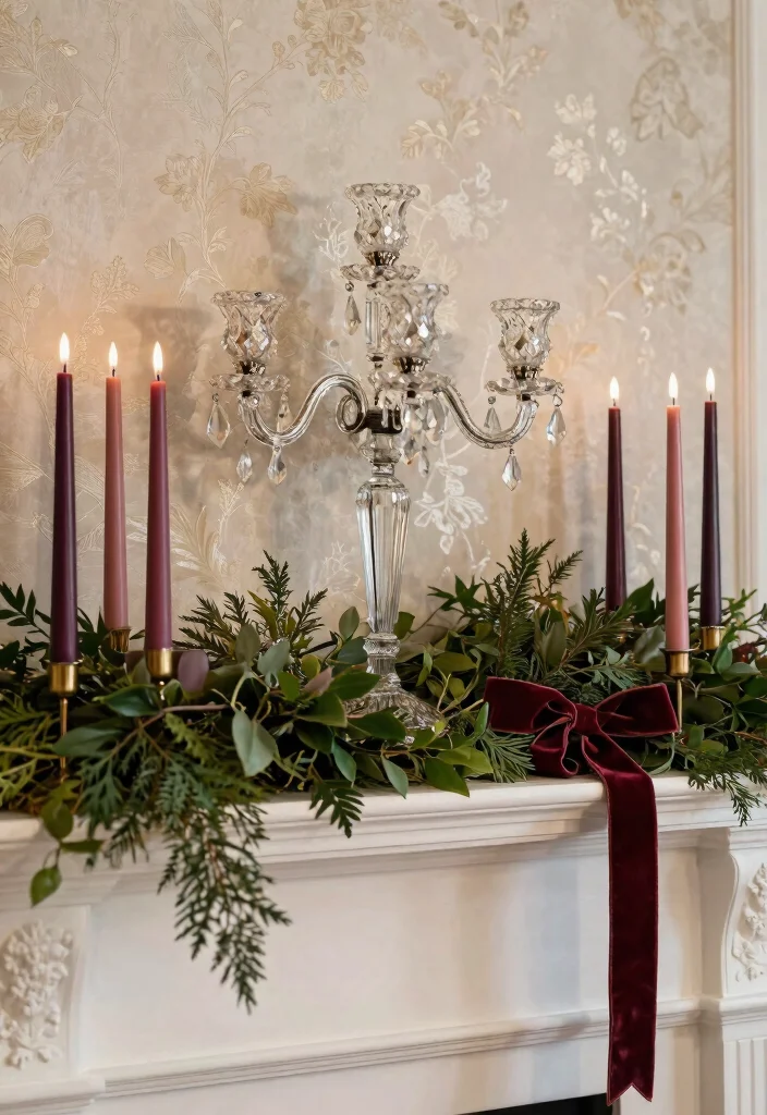 14 House Candle Holders That Look Expensive on Any Mantel - 3. Crystal Candelabra for Luxurious Charm 1