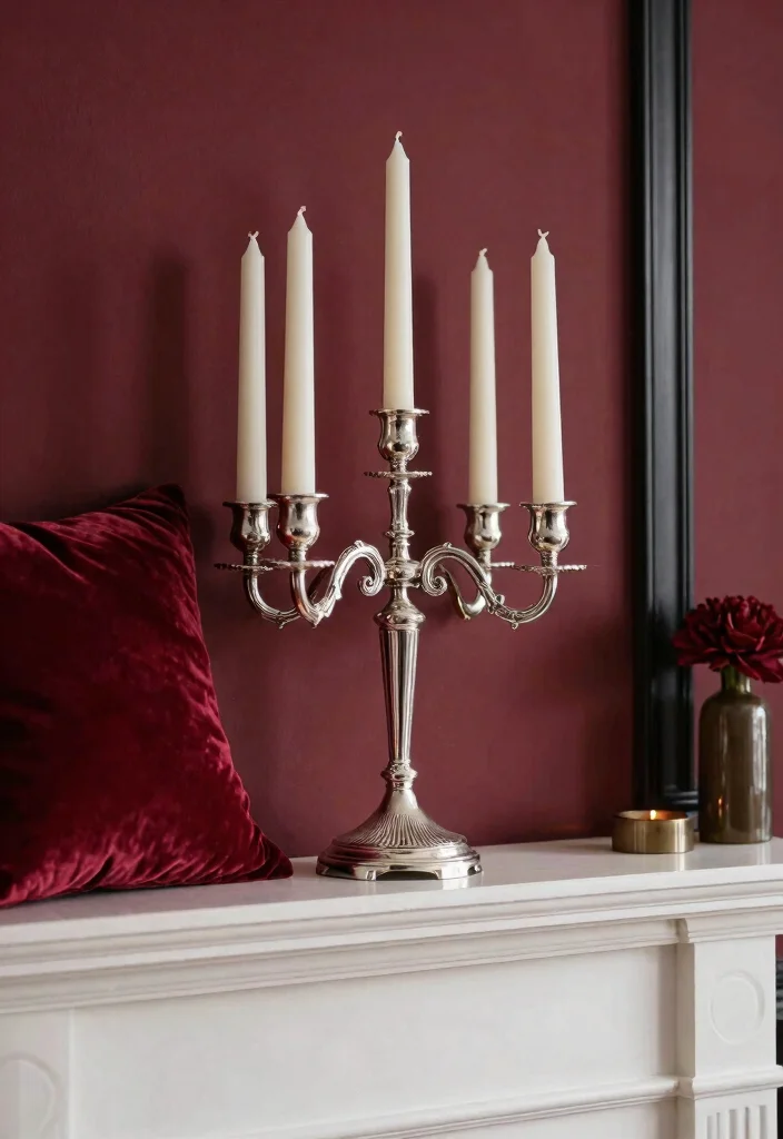 14 House Candle Holders That Look Expensive on Any Mantel - 9. Sophisticated Silver Candle Holder 1
