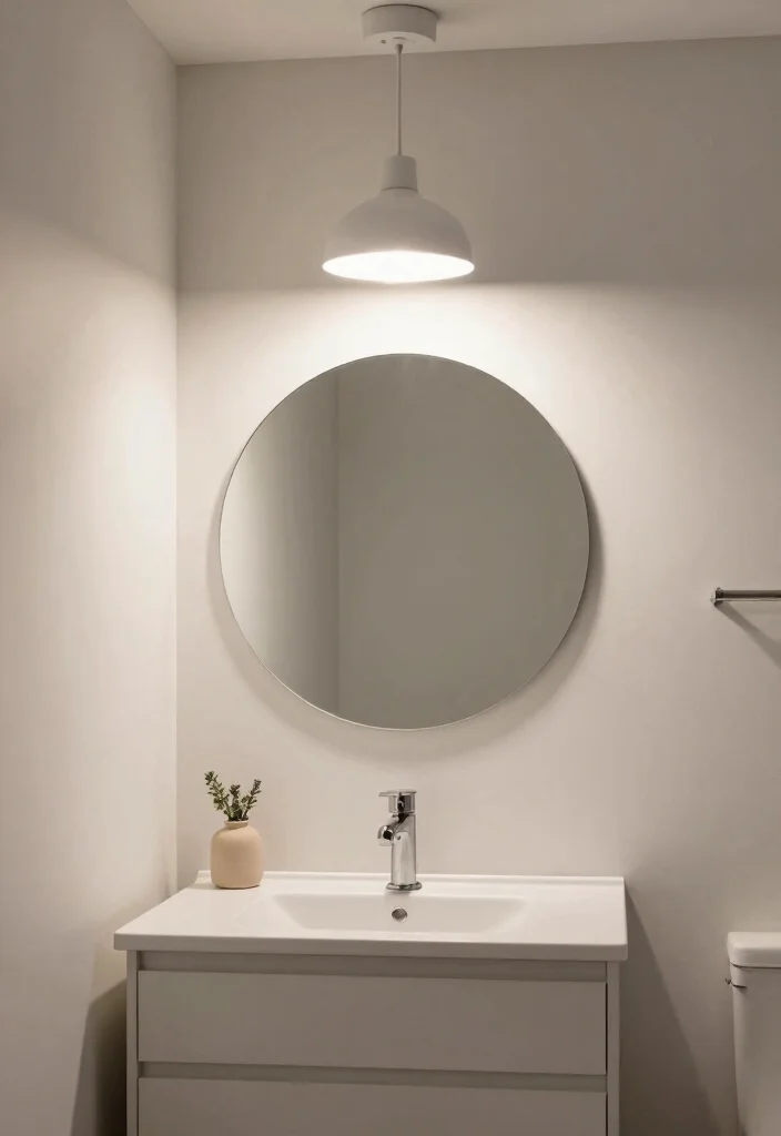 14 Pendant Light Bathroom Vanity Ideas for Small and Narrow Spaces - 13. Functional Task Lighting with Pendants 1