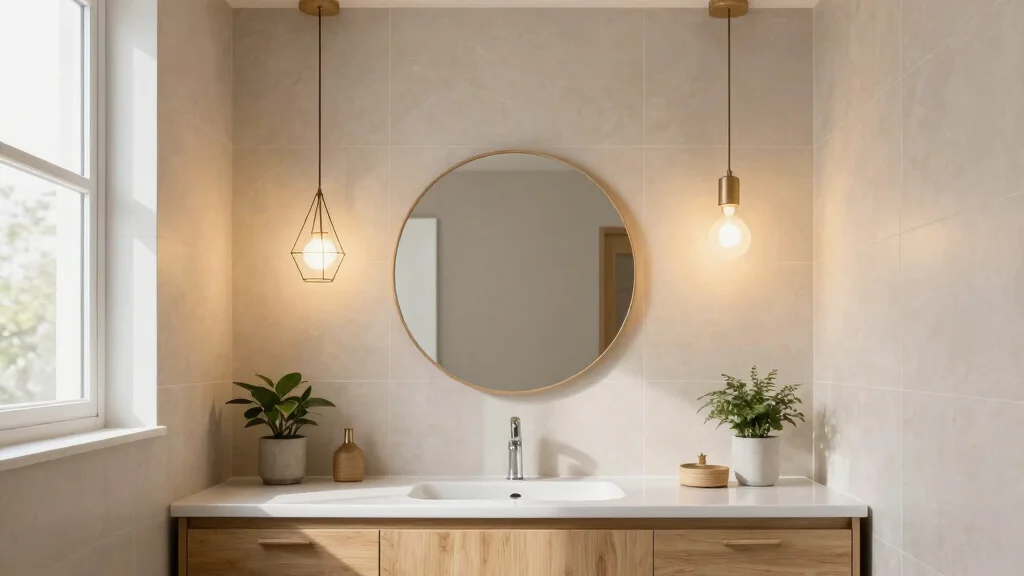 14 Pendant Light Bathroom Vanity Ideas for Small and Narrow Spaces