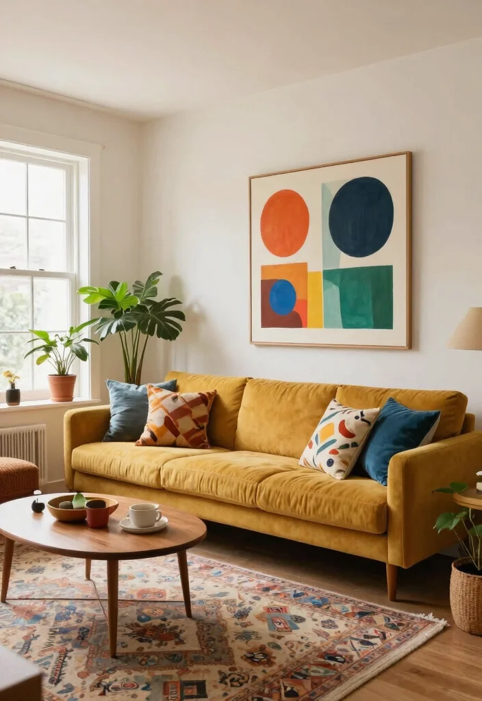 14 Vintage Wall Art for Living Rooms That Anchor the Entire Space - 8. Whimsical Collages 1