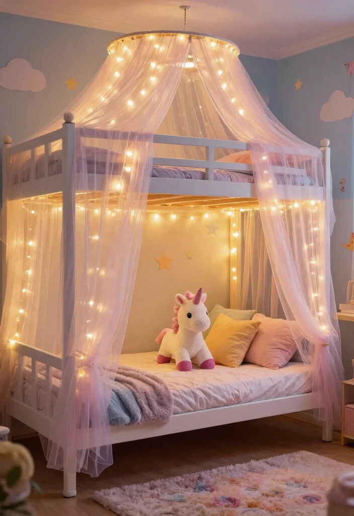 15 Bunk Bed Curtains That Give Kids Privacy Without Remodeling - 1. Fairy Tale Tulle Curtains 1