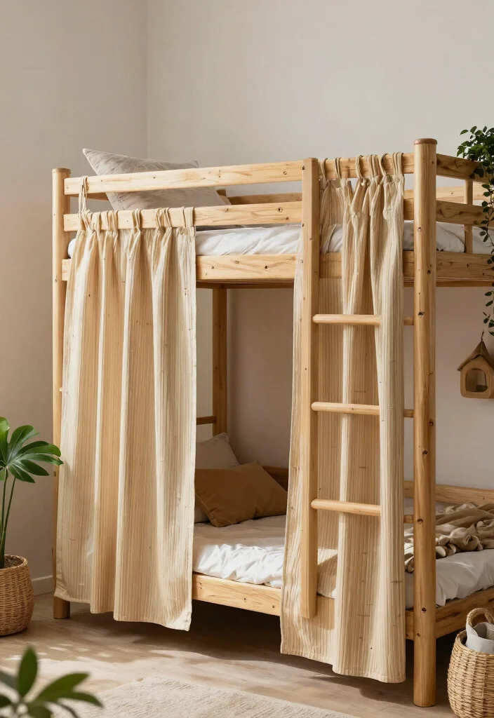15 Bunk Bed Curtains That Give Kids Privacy Without Remodeling - 15. Eco-Friendly Bamboo Curtains 1