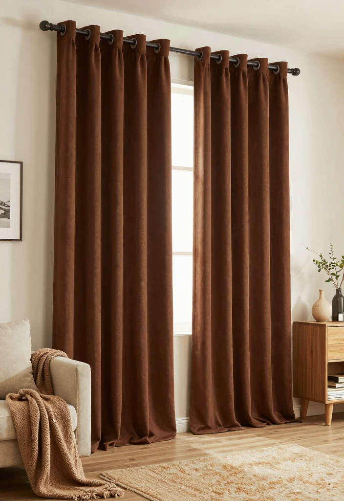 15 Dark Curtains for Living Room Privacy That Still Feel Bright - 8. Thermal Insulated Curtains 1