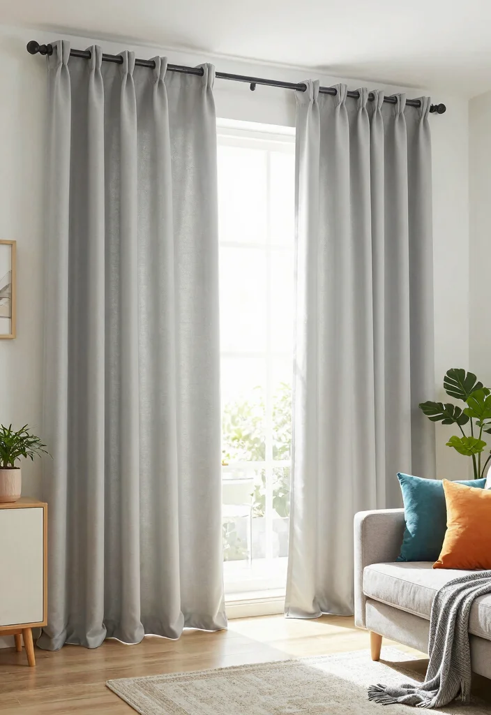 15 Dark Curtains for Living Room Privacy That Still Feel Bright - 9. Lightweight Blackout Curtains 1