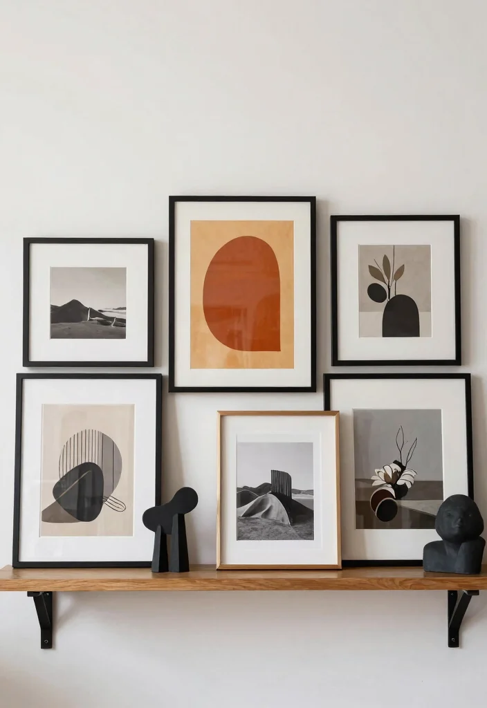 15 Display Shelf Ideas That Showcase Collections Without Clutter - 10. Curated Art Displays: A Personal Touch 1