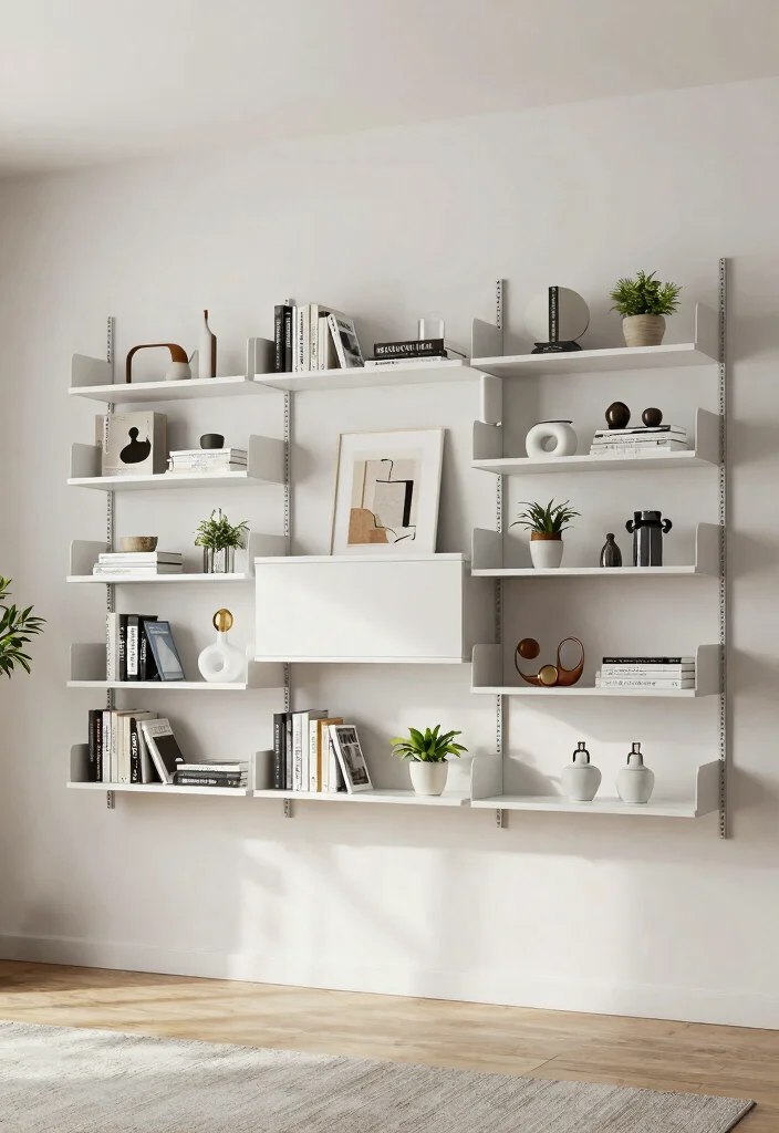 15 Display Shelf Ideas That Showcase Collections Without Clutter - 11. Wall-Mounted Modular Units for Flexibility 1