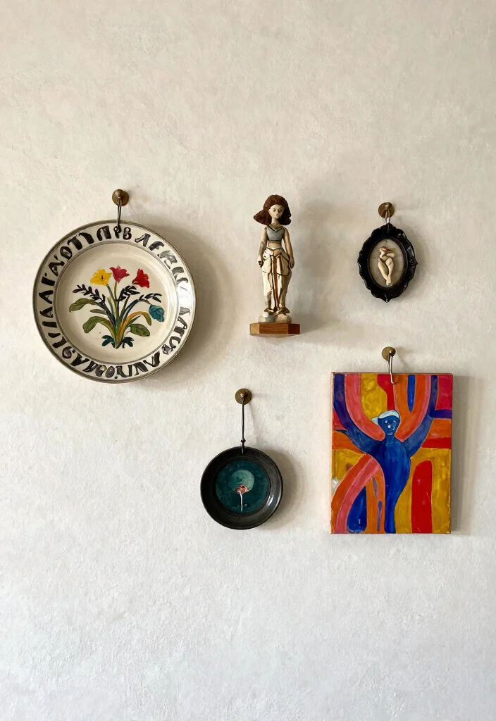 15 Display Shelf Ideas That Showcase Collections Without Clutter - 15. Artistic Wall-Mounted Displays for a Statement 1