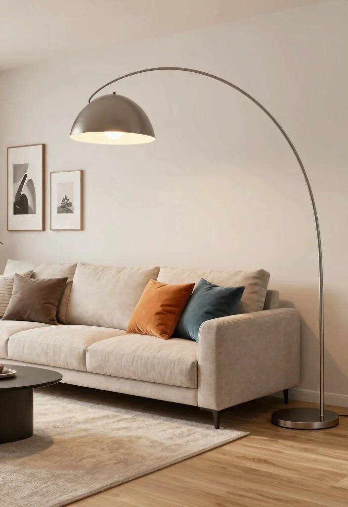 15 Floor Lamp Ideas That Light Dark Corners Without Taking Space - 2. Arc Floor Lamps 1