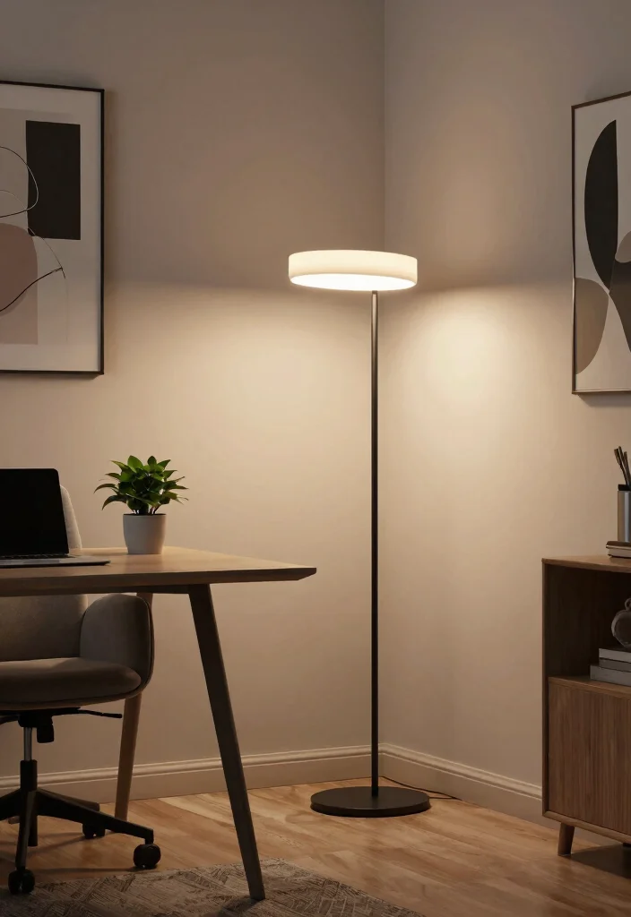 15 Floor Lamp Ideas That Light Dark Corners Without Taking Space - 7. Smart Floor Lamps 1