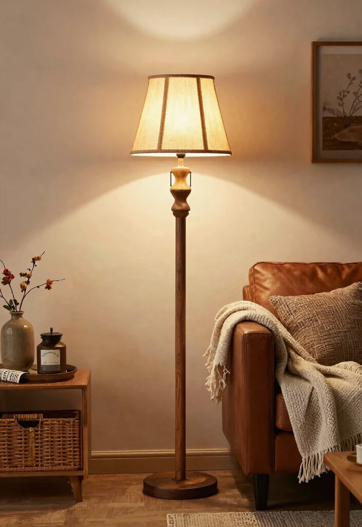 15 Floor Lamp Ideas That Light Dark Corners Without Taking Space - 9. Rustic Floor Lamps 1