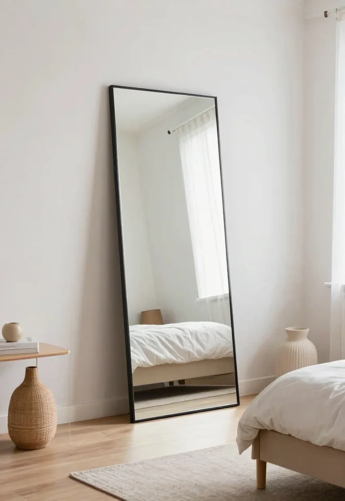15 Home Decor Mirrors That Make Small Rooms Feel Bigger - 11. Floor Mirrors 1
