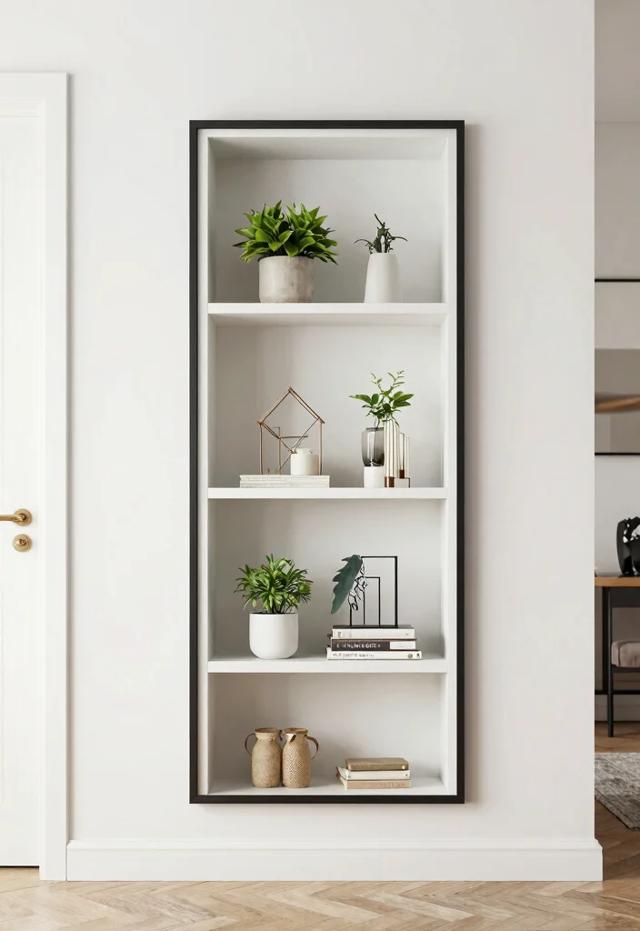 15 Home Decor Mirrors That Make Small Rooms Feel Bigger - 12. Mirrors with Shelving 1
