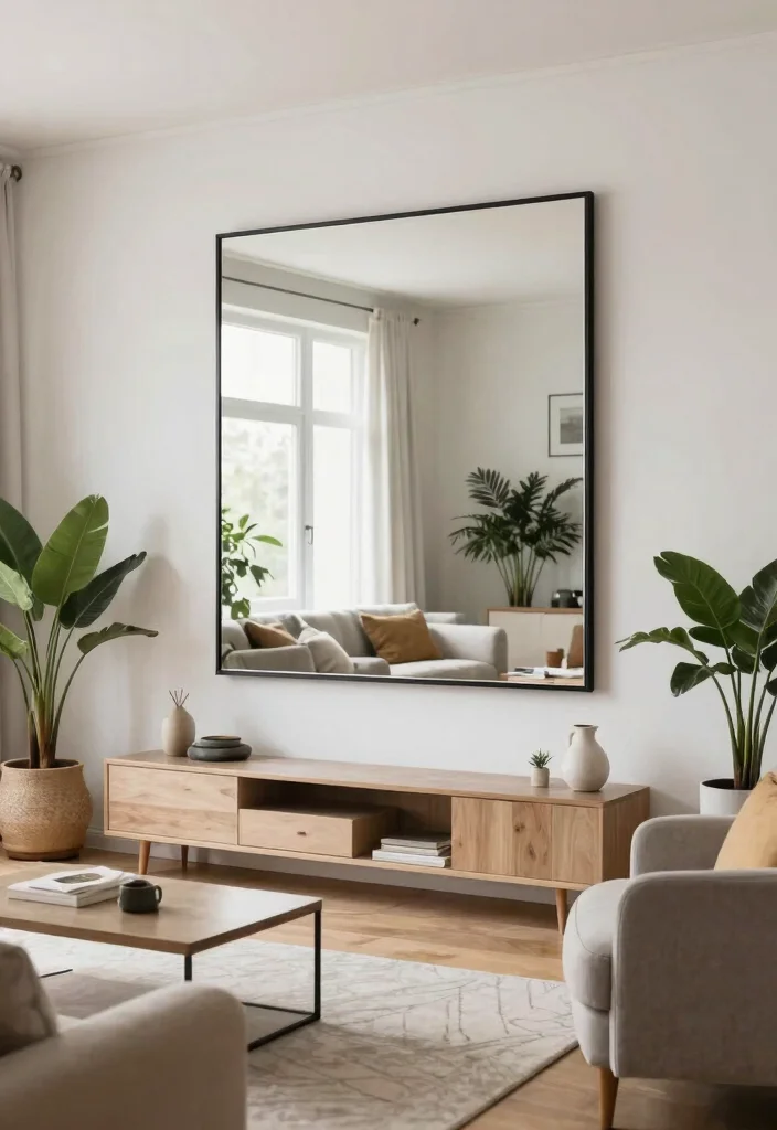 15 Home Decor Mirrors That Make Small Rooms Feel Bigger - 13. Mirrored Artwork 1