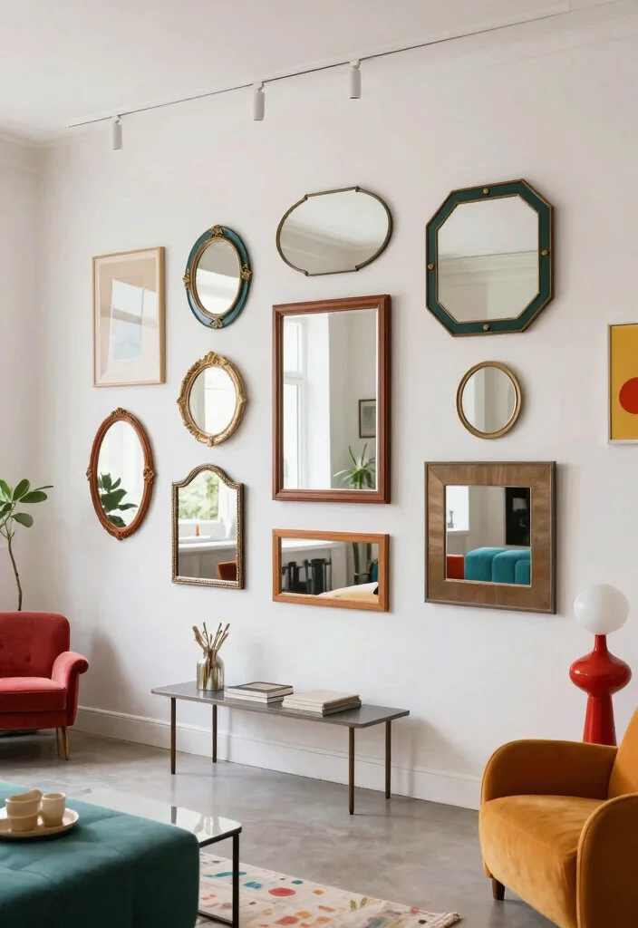 15 Home Decor Mirrors That Make Small Rooms Feel Bigger - 14. Layering Mirrors 1