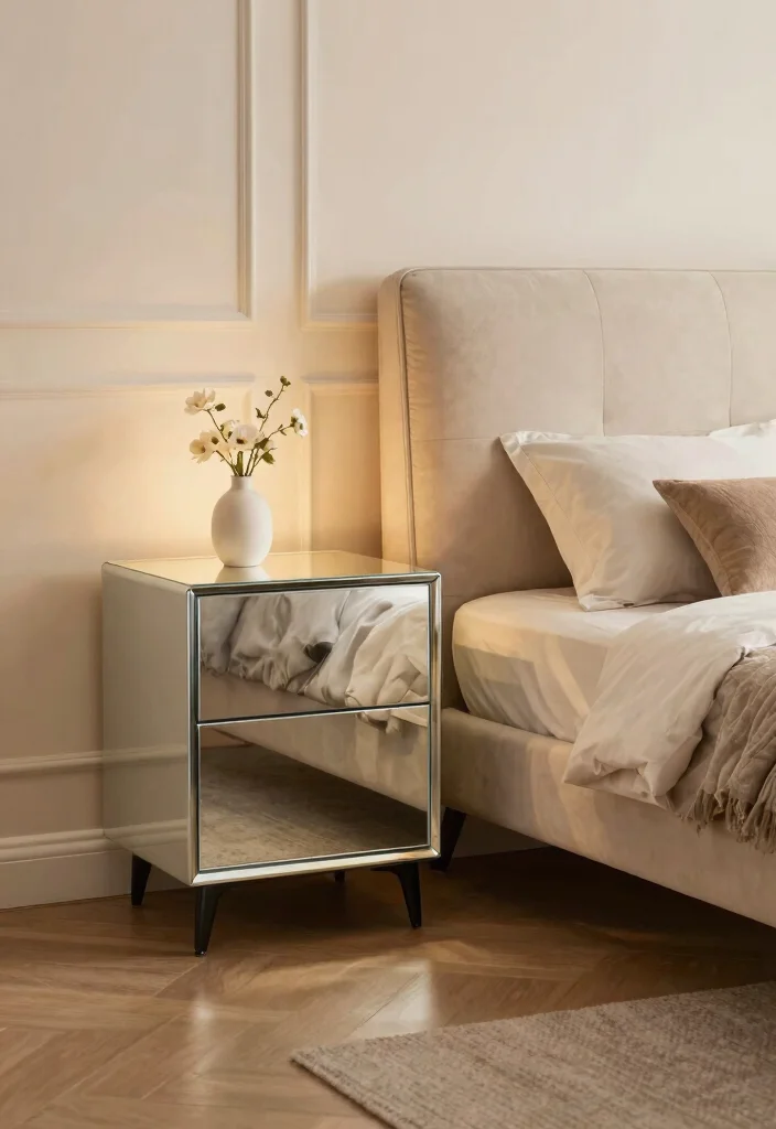 15 Home Decor Mirrors That Make Small Rooms Feel Bigger - 2. Mirrored Furniture 1