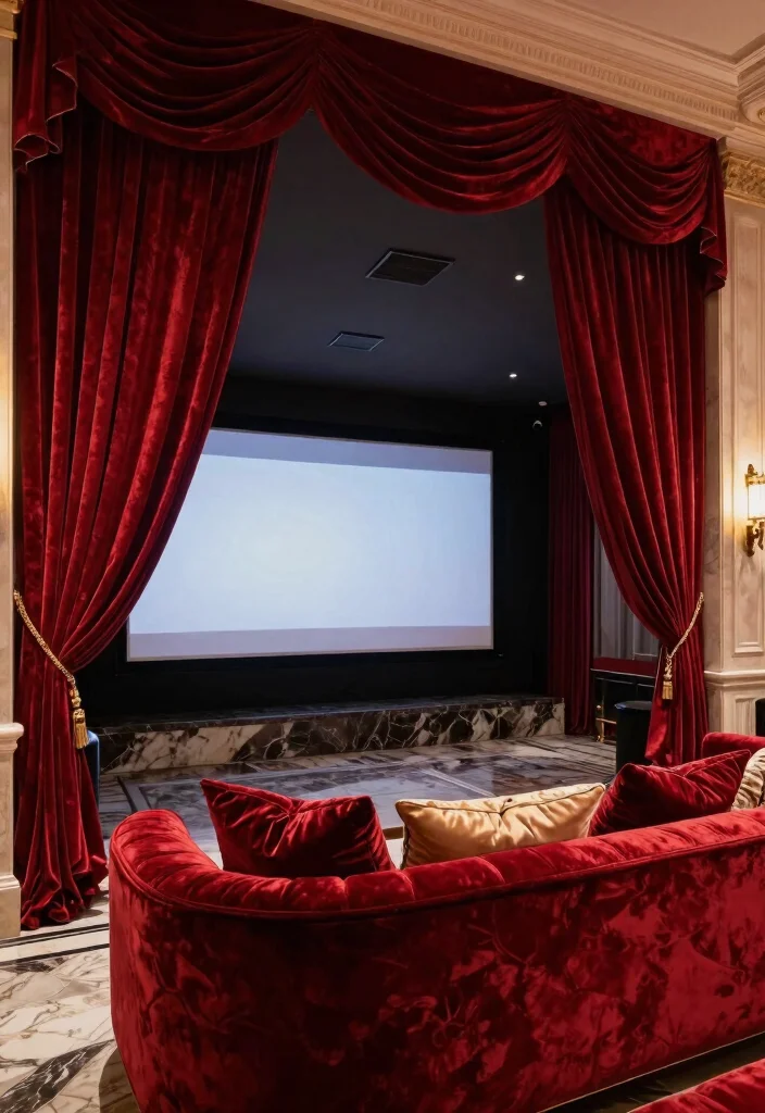 15 Red Velvet Curtains That Block Light for Movie Nights - 1. Classic Elegance 1