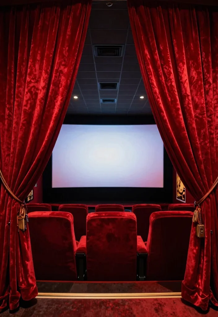 15 Red Velvet Curtains That Block Light for Movie Nights - 3. Dramatic Effects 1