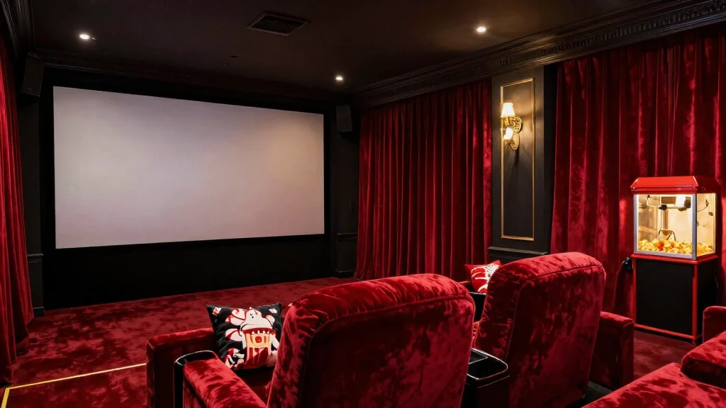 15 Red Velvet Curtains That Block Light for Movie Nights
