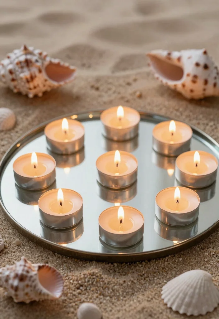 15 Seashell Candle Holder Ideas That Bring the Beach Indoors - 3. Mini Seashell Tealight Holders 1