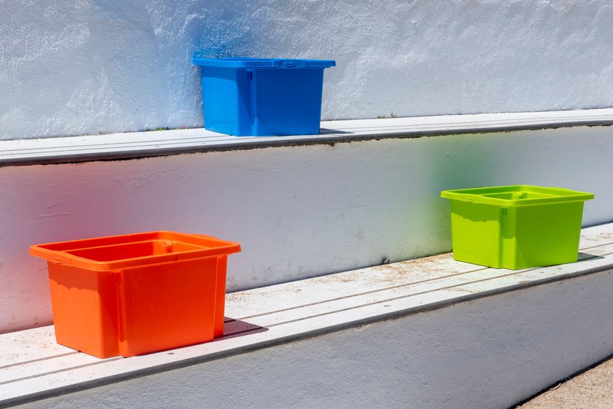 assemble garden storage box in steps