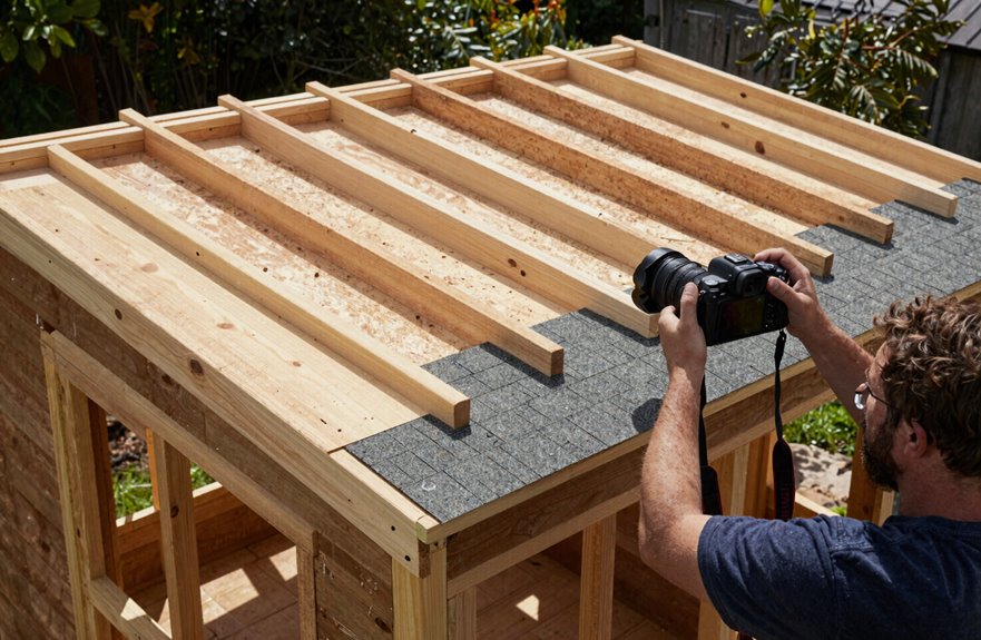 assemble roof trusses carefully first