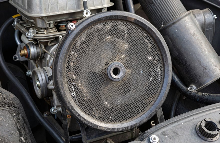blocked spark arrestor screen cleaning procedure