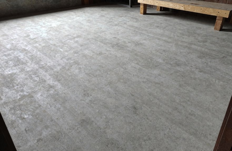 concrete shed floors are permanent rigid heavy duty