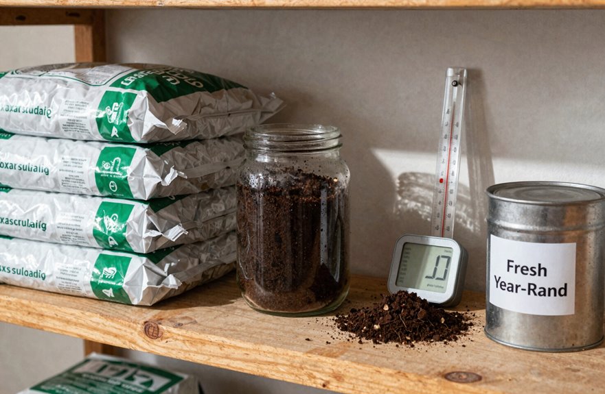 dry airtight storage preserves soil