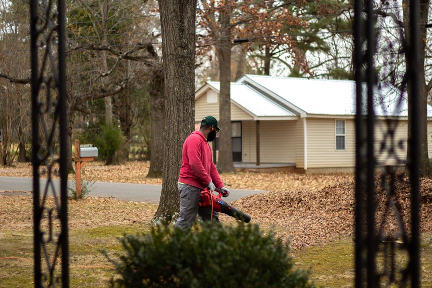 effective leaf blower techniques tips