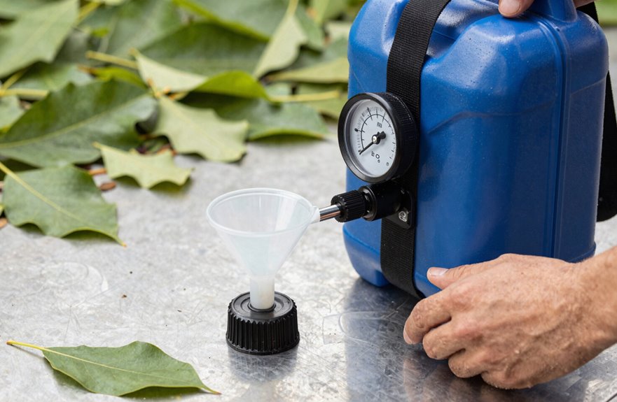 fill the tank precisely monitor fill line