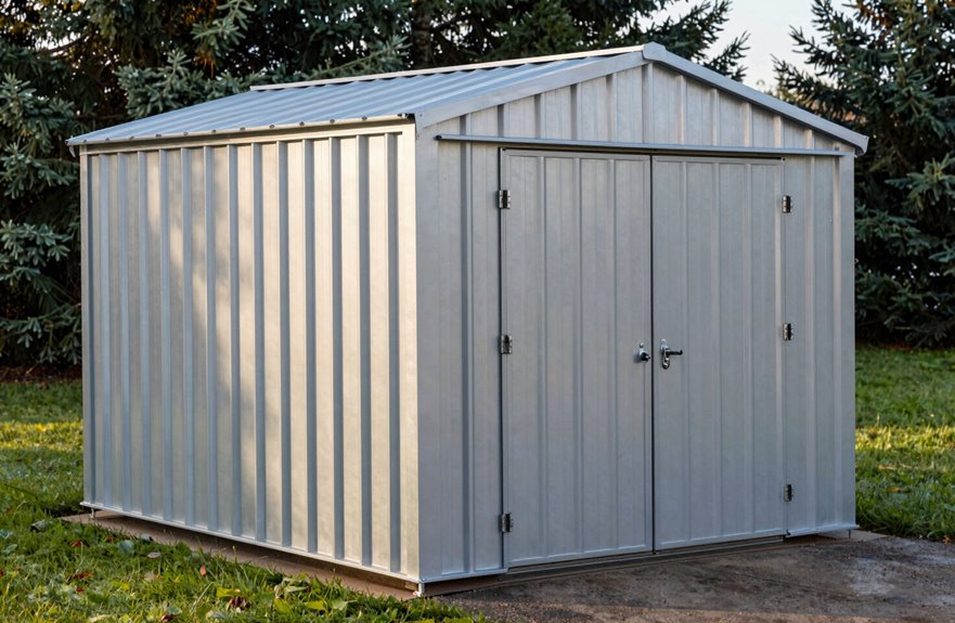 galvalume steel durable customizable shed
