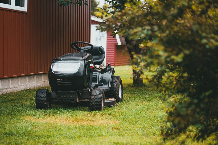 lawn mower storage box steps