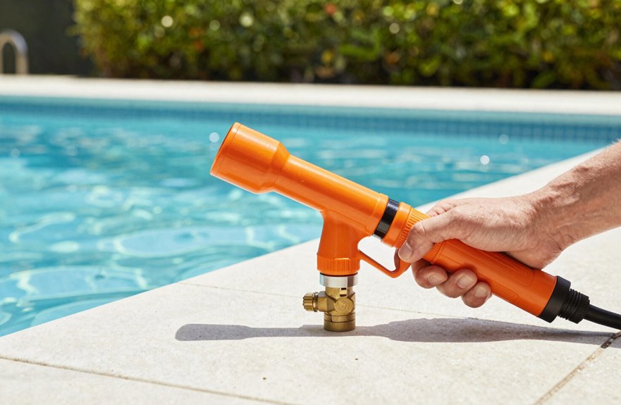 leaf blower to pool valve adapter connection