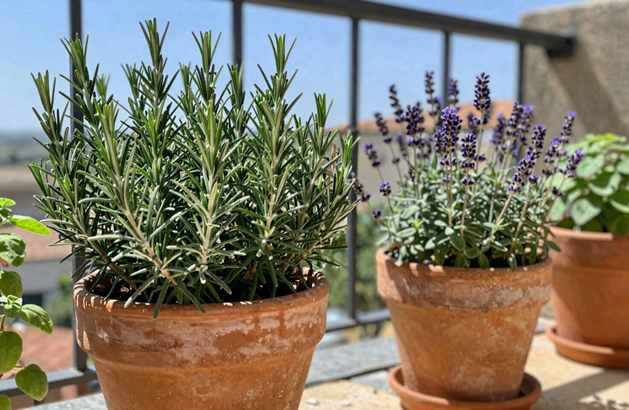 mediterranean herbs thrive with neglect