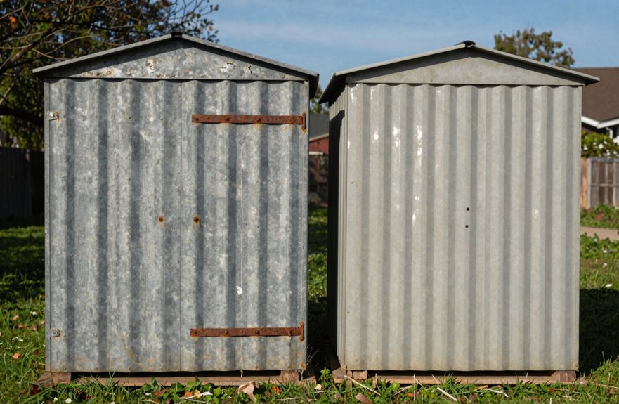 metal sheds outlast resin greatly