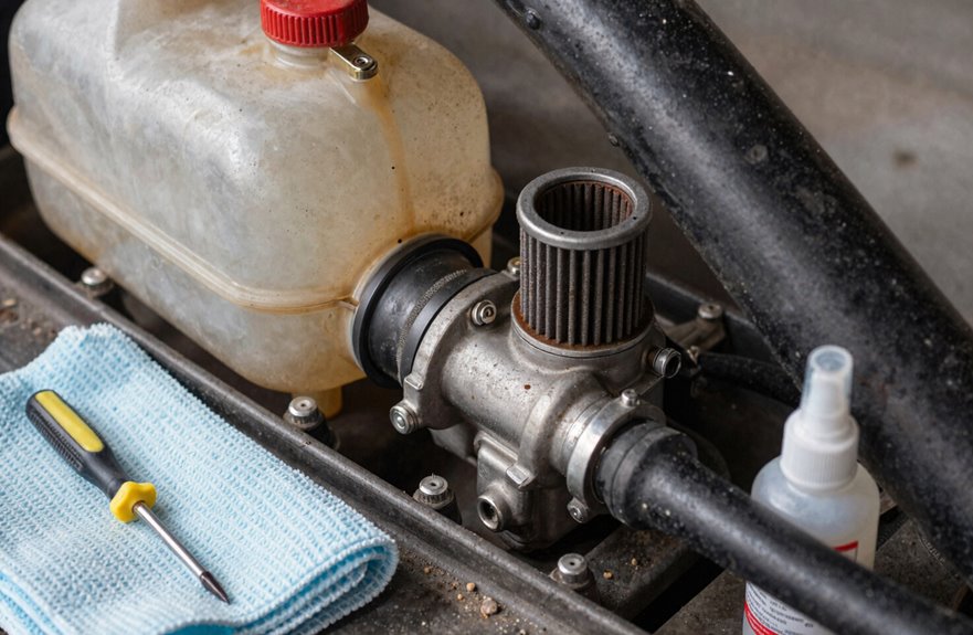 old fuel causes varnish and rust