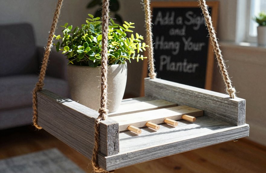 personalized sign elevates planter craftsmanship