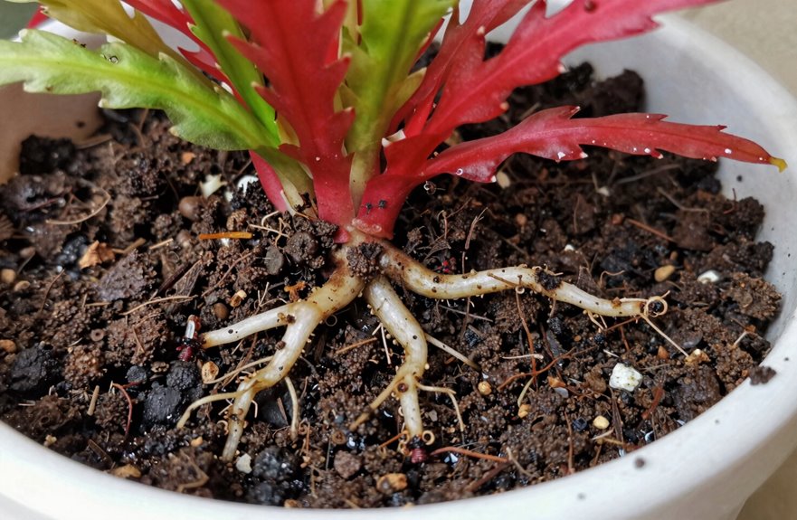 regular potting soil harms christmas cactus roots