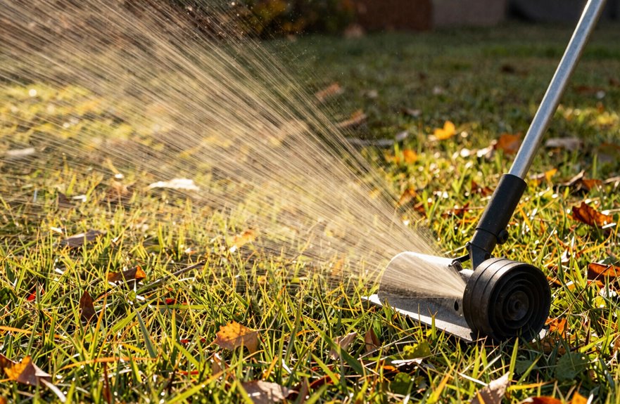 round nozzle clears large areas faster