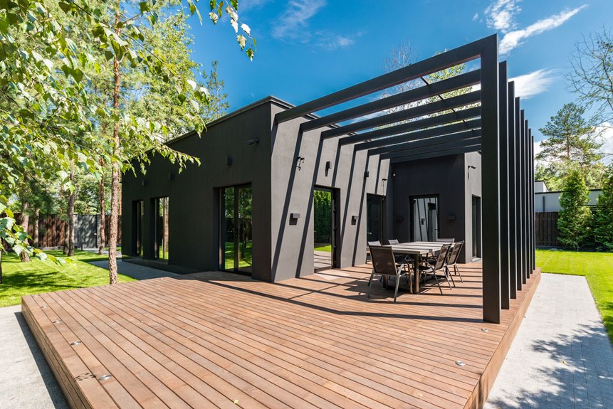 seven step deck pergola construction guide