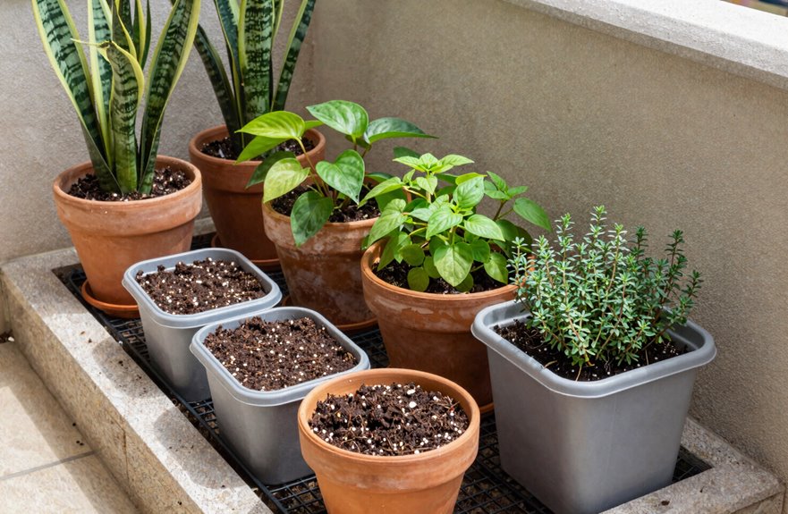 soilless mixes grit and drainage