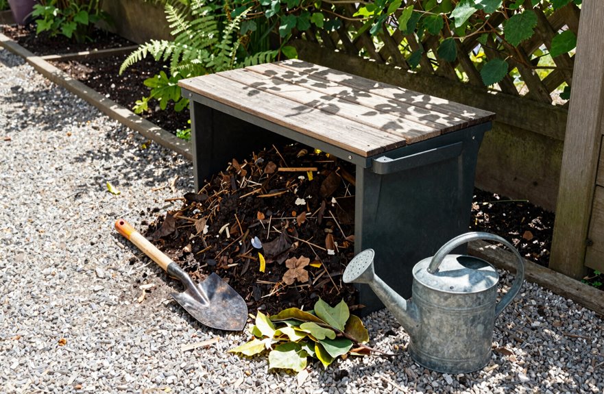 sunlit well drained accessible composting site