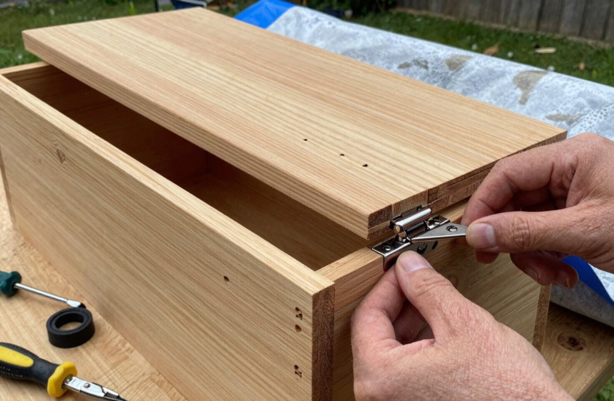 top lid frame with trim